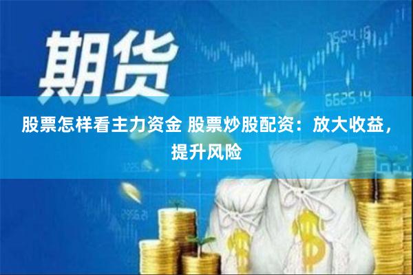 股票怎样看主力资金 股票炒股配资：放大收益，提升风险